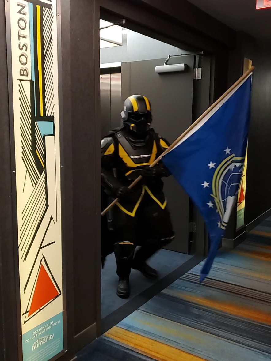 Super Earth's finest soldiers always stand for what's right  Cosplay by me @Arrowhead Game Studios  @PAX  #helldivers2 #helldivers #helldivers2cosplay #helldiverscosplay #PAXEast2025 #paxeast #pax #helldivers2gameplay 
