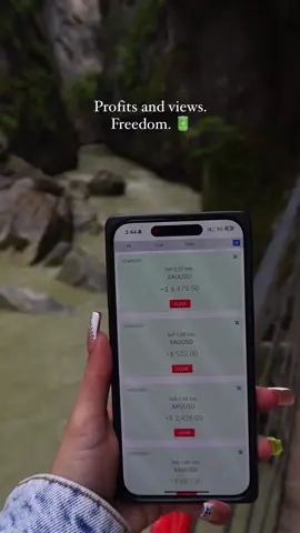 Imagined doing this one day, so I did.  Imagine being up thousands of dollars in less than an hour while being in the middle of Earth’s beautiful scenery.  #forex 