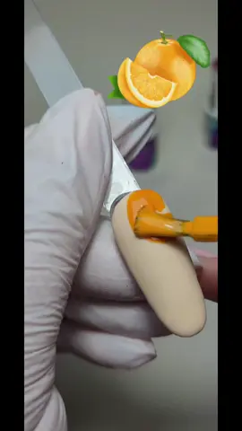 Orange nails tutorial summer designe art nail fruits nails  #nailtutorials #fyp #viraltiktokr #nailsart #nailsdesign #nailtutorial #viraltiktoks #fruits 