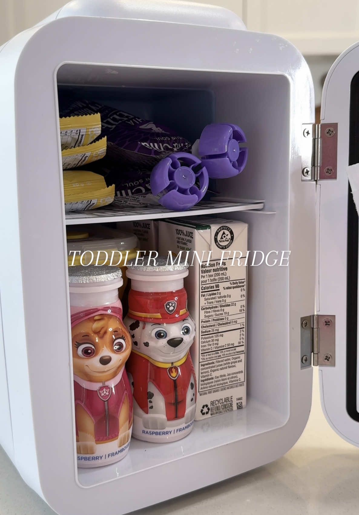 Mini fridge restock for my princess 👑💖✨ #restock #minifridge #satisfying #organization #mom #toddlermom #relaxing #asmr #asmrsounds 