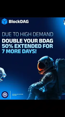 🚨Due to High Demand: Double Your BDAG 50% Extended for 7 More Days! + GO LIVE reveal 13th June 🚨 🚀It’s Back: Double Your BDAG for 50% — Extended 7 More Days! 🫵You asked. We listened. The offer that broke records is LIVE again for 7 more days only. ✅Pay 50% of your BDAG spend ✅Instantly DOUBLE your full balance ✅Use it up to 4x ✅Ends in 7 days — no more chances after this 👀Missed it? Now’s your move. Already doubled? Do it again. 🗓June 13 = GO LIVE Reveal 👉20 exchanges announced 👉$0.0020 price unfreezes 👉The next phase begins ⭐️Stack more BDAG while you still can. MORE BDAG = MORE POWER💵 🌐 https://purchase3.blockdag.network #bdagarmy #bdag #presale #BlockDAG #Crypto #investment 