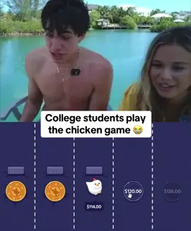 College students play the chicken game 😭 #kickstreaming