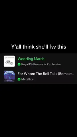 #weddingmarch #fyp #forwhomethebelltolls #metallica 