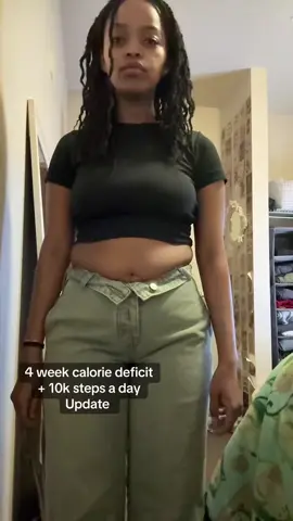 Reposting for anyone new or just starting their journey — This was after 4 weeks of staying in a calorie deficit (which means eating fewer calories than you burn) and walking 10k steps a day. And no, I don’t hit all 10k at once — I break it up throughout the day. I’m about 2 months in now, and I’ve already learned so much about what works for me. I used to struggle with binge eating for years, and I finally found something sustainable that feels good. I focus on balance, not restriction. I eat foods I actually enjoy, move in ways that feel good, and I’m not obsessed with perfection. One thing I always say: don’t base your calorie deficit off of someone else’s. Everyone’s body is different. If you’re not sure where to start, I recommend Googling a TDEE calculator to get a rough estimate of how much your body burns in a day. That’s how you find your own deficit — not by copying someone else’s numbers. I post my WIEIADs, how I get my steps in, and what helped me stop binge eating without feeling like I’m dieting 24/7. It’s not about being perfect, it’s about being consistent in a way that feels good for you. #caloriedeficit #fitnessmotivation #10ksteps 