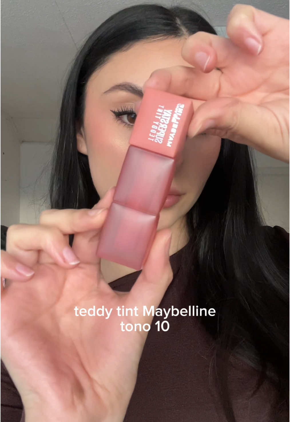 teddy tint Maybelline tono 10 💗 #teddytint #maybelline #tintadelabios #lipcombo #lipcombotutorial #tintadelabiosymejillas #maquillajeviral #testingproducts #testingmakeup #girls @Maybelline NY 