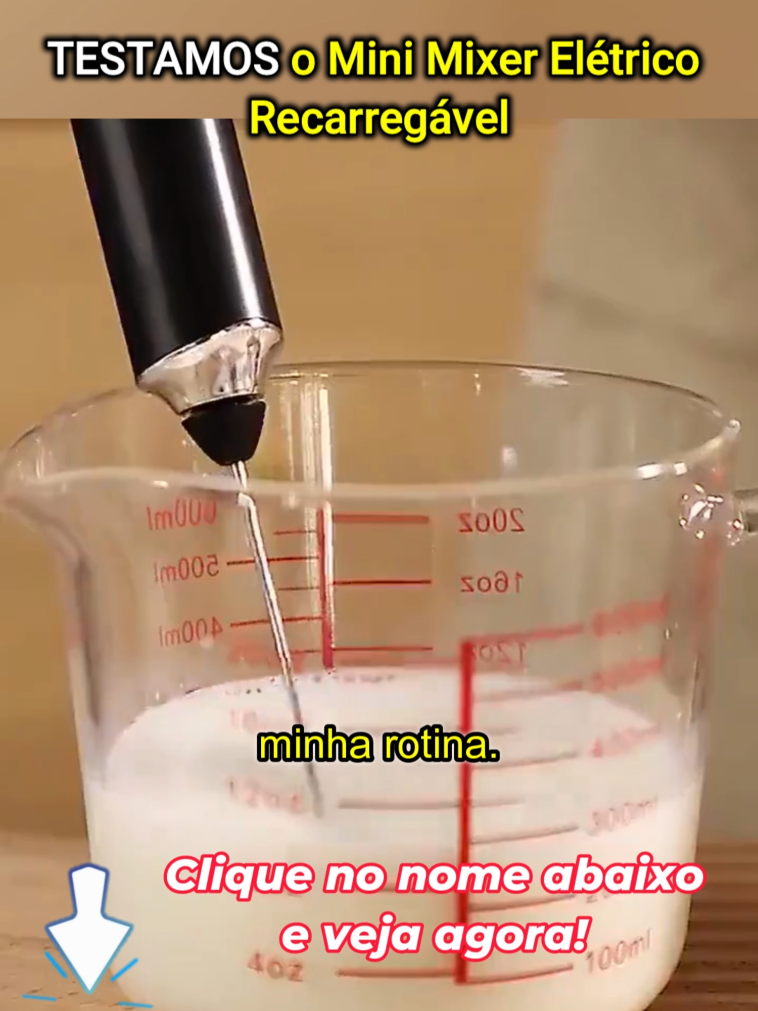 Mini Mixer Elétrico Recarregável #TikTokShopChegou #tiktokshop