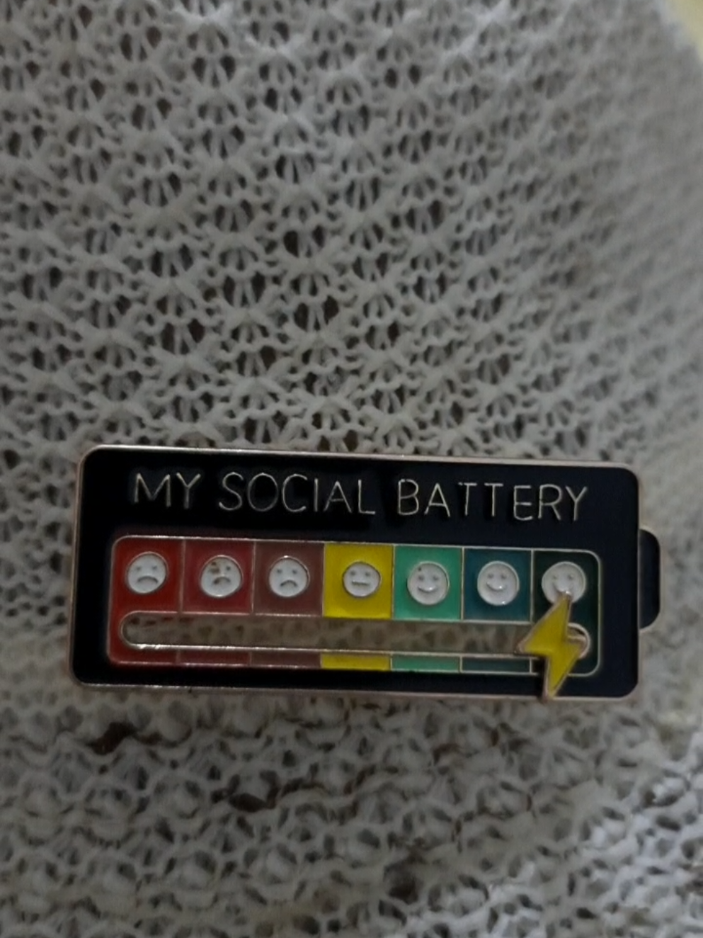 🔋💖 My Social Battery Pin shows your mood in style—slide it to “full” or “empty” and let it do the talking! Perfect for introverts, extroverts, or anyone needing a vibe check. Pin it on and stand out! Get yours now! 🛒✨ #SocialBatteryPin #MoodTracker #IntrovertVibes #ExpressYourMood #MentalHealthAwareness #PinLovers #TikTokTrend #GiftForFriends #StyleWithPurpose #SocialEnergy #DailyVibes #FashionFinds #ViralPin #SelfCareEssentials #ShopNow 