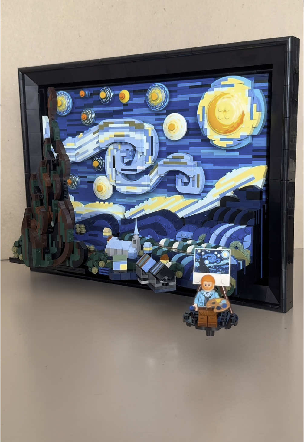 21333 LEGO Ideas Vincent van Gogh - The Starry Night.  . It looks really perfect! 😍✨ #lego #legotiktok #legoset #fypシ゚ #fypp #reklamdeğil #vangogh #vincentvangogh #starrynight #star #starrysky #moma @LEGO 