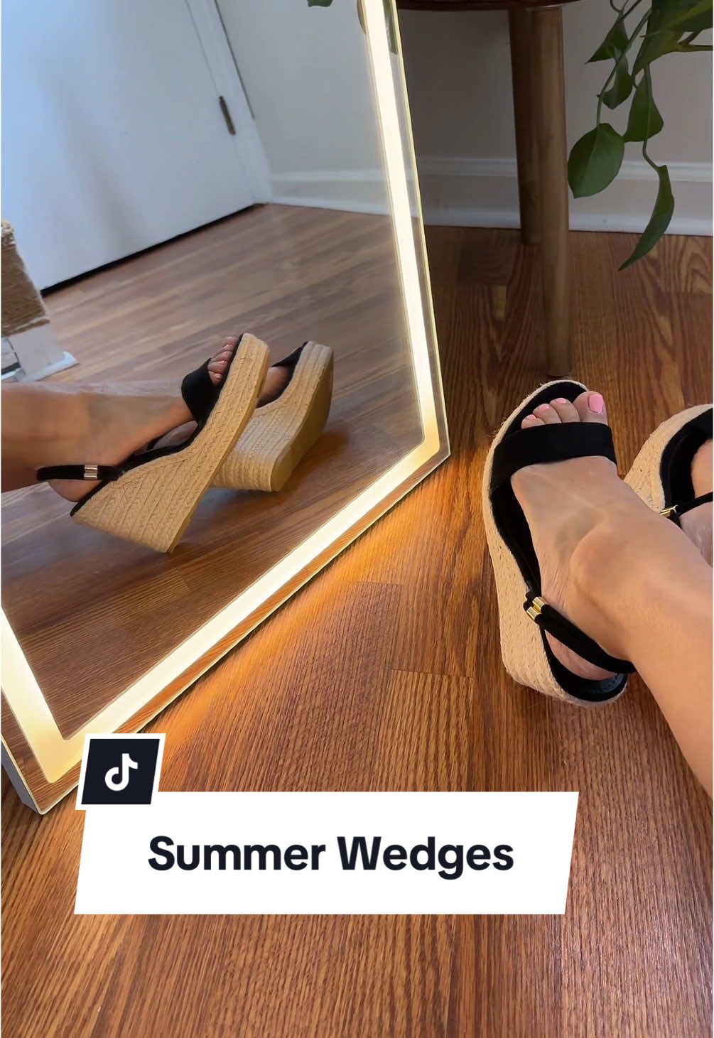I have been wearing both pairs of these wedge sandals on repeat all spring so far and I can’t wait to wear them in the summer as well #SummerWedges #SummerWedgeSandals #Sandals 