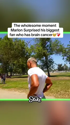 The wholesome moment Marlon Surprised his biggest fan who has brain cancer🥹❤️‍🩹 #marlon #fyp #viral 