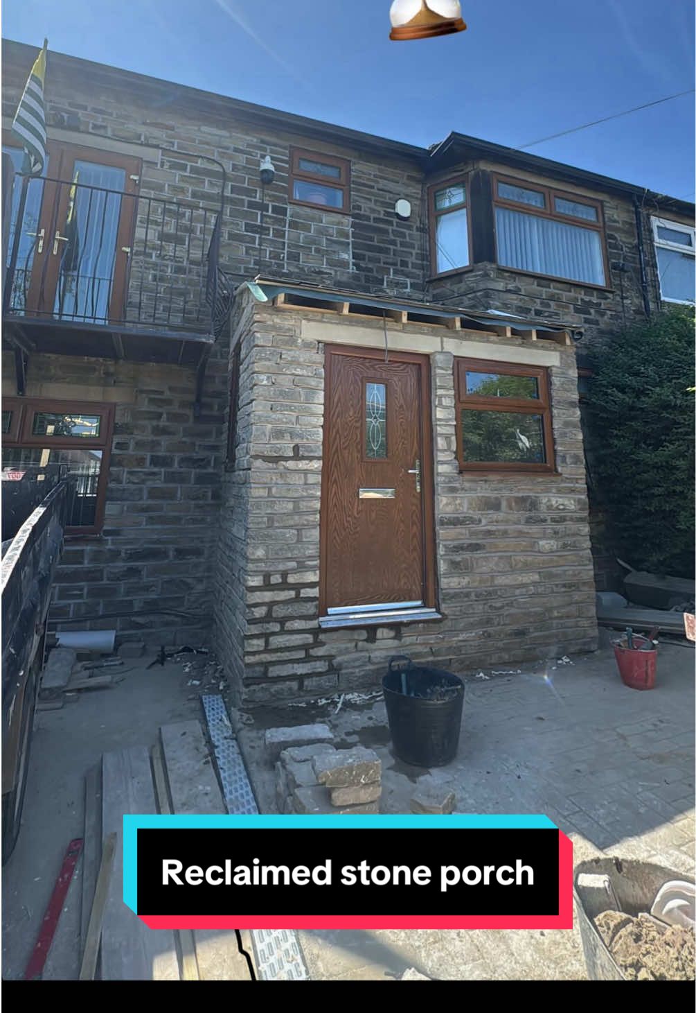 Reclaimed stone, elite vibes💎🏡 #PorchGoals #LuxuryBuilt #ReclaimedElegance #reclaimed 