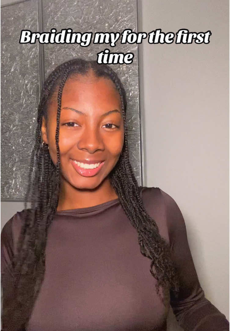 This song perfectly captures how it felt braiding my hair.. Shoutout to @Jessica Renae and @The Ebony Jay for teaching me how to braid my own hair😭 #lookgoodfeelgood #confidenceboost #SelfCare #positivity #creatorsearchinsights #braidstyles #braidingmyhair #braidstutorial 