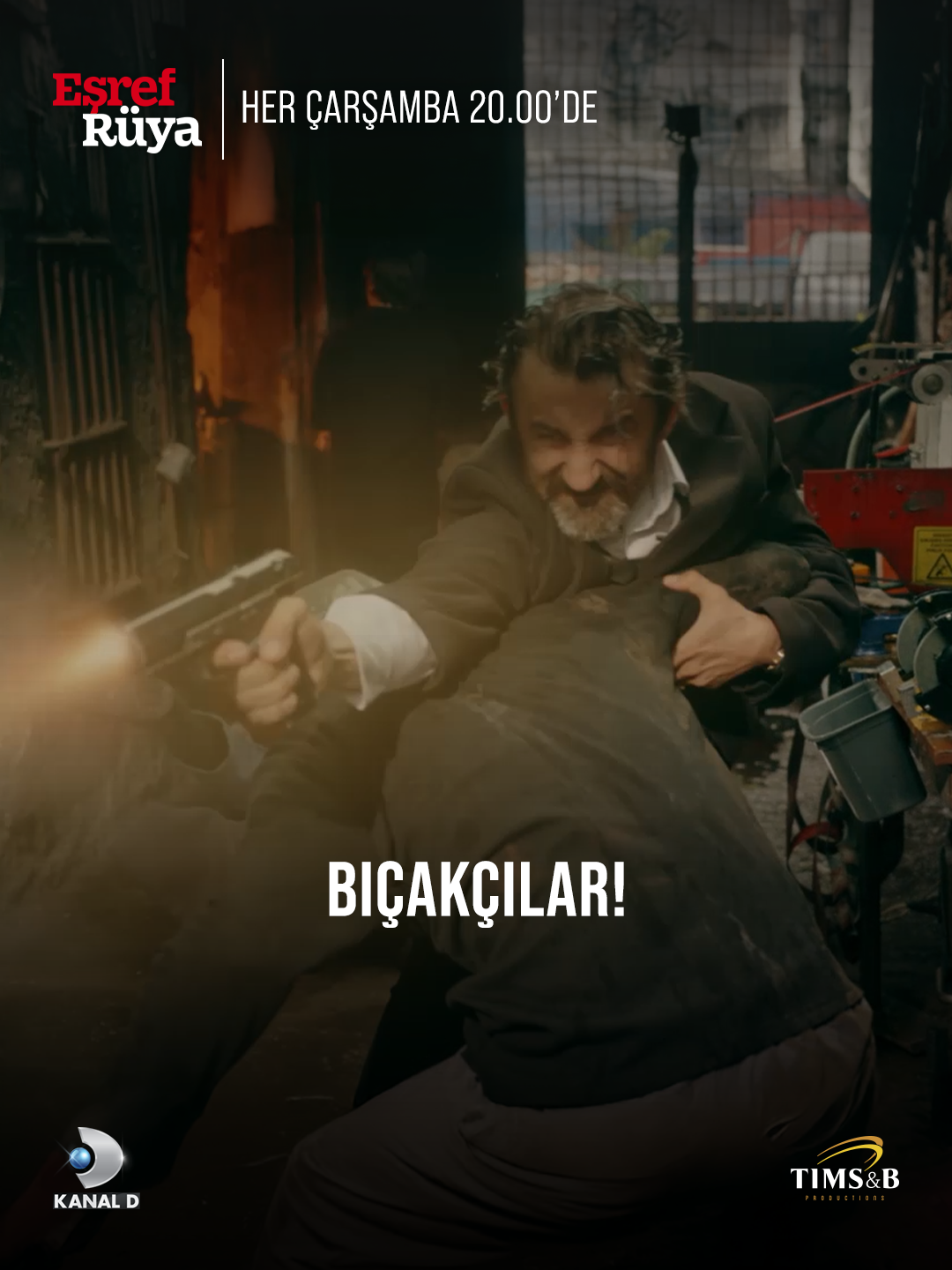 Gürdal ve Faruk için sıradan bir gün: Silahlar çekildi, bıçaklar havada!  #EşrefRüya yeni bölümüyle #KanalD’de.  @kanald @timsandb #neizlesem #turkishseries #turkdizileri