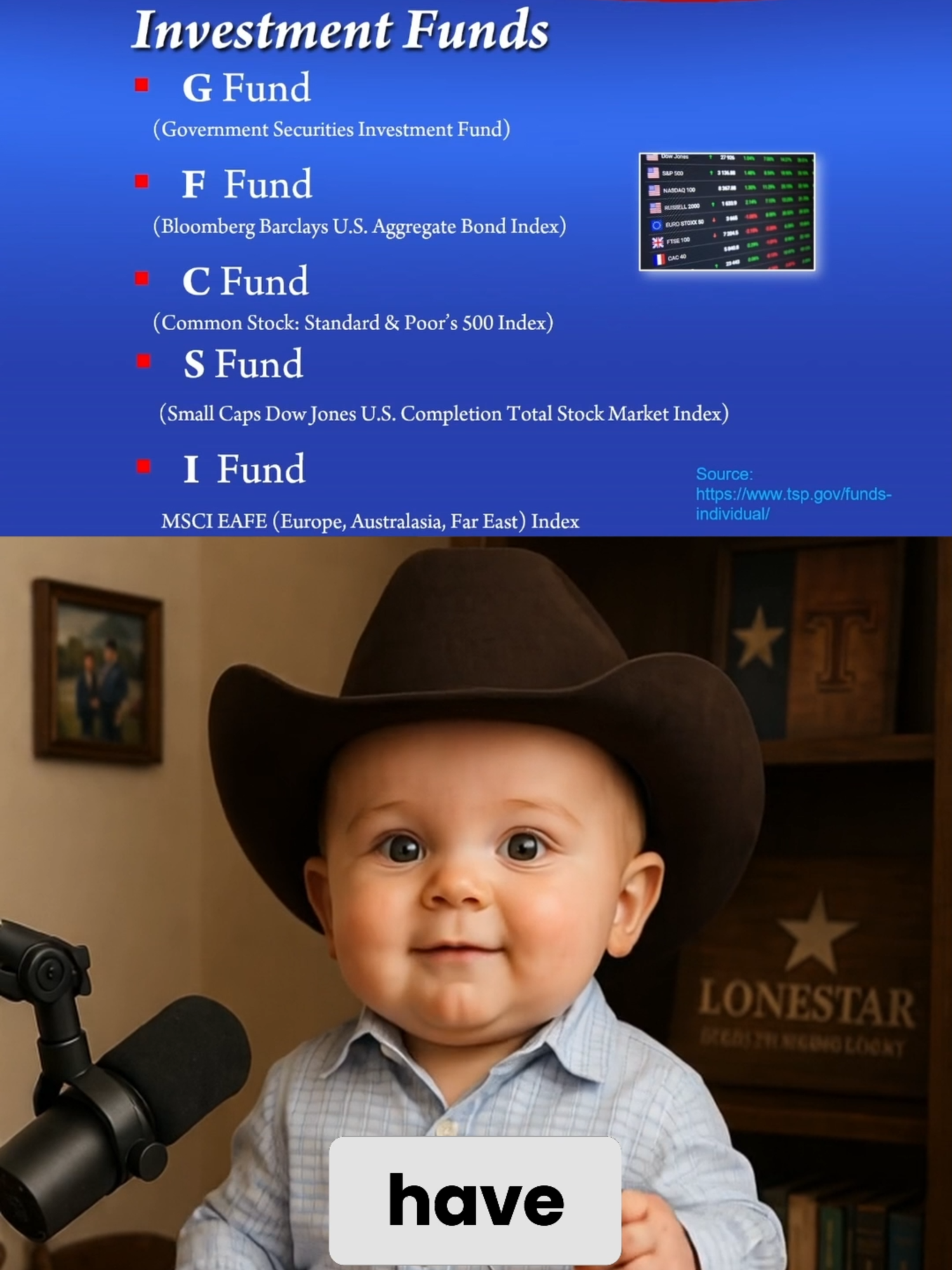 TSP Funds: High Risk = High Reward? (G Fund vs. C, S, I) Uncover the risk levels of TSP investment options! We break down C, S, and I funds (high risk), F fund (moderate risk), and the G fund (safest, but with less opportunity). Understand your choices and invest wisely! #TSP #investing #TSPFunds #InvestmentOptions #RiskAssessment #FinancialPlanning #RetirementSavings #InvestingForBeginners #MoneyManagement #InvestmentStrategy #FinancialFreedom #FERS #csrs #drp #vsip #vera #rif #rifs #opm #trump #elonmusk