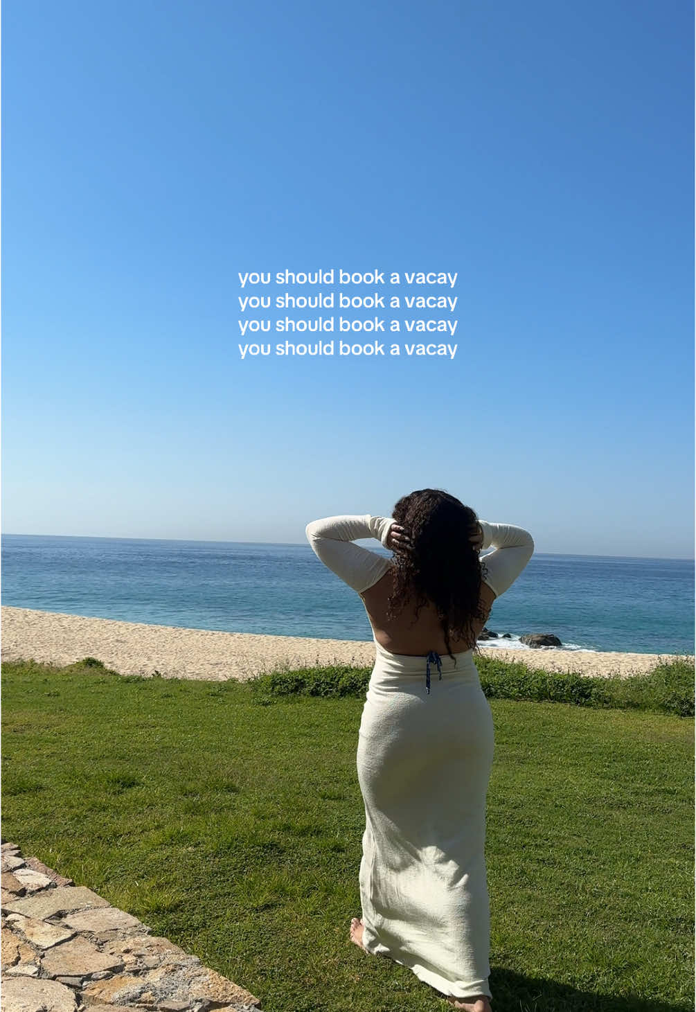 I know you hear it too. #vacation #traveltok #travel #cabo #beachdress #beachootd