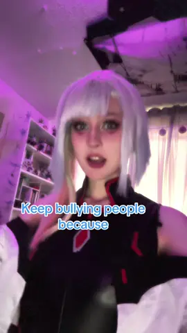 Don’t bully people  #lucy #lucycosplay #cyberpunkedgerunners #cyberpunkcosplay #femboy 