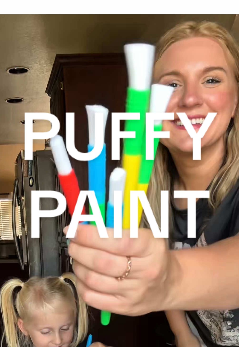 PUFFY PAINT 🌈 🎨🌞  It’s officially summer break so I’m doing *all the things* with my kids! Puffy paint is so easy to make and I honestly didn’t measure a single bit of it 😅 just a little:  - liquid glue  - shaving cream  - food coloring Mix it all up and paint away!! Enjoy!! #kids #kidapproved #pinterestmom #summeractivities #kidactivities 
