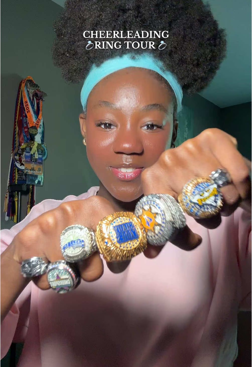 ring tour💍😊! #cheer #cheerleader #cheerleading #cheerleaders #cheertok #allstarcheer #ring #collection #rings #nca #summit #cheersport #fyp #foryoupage #foryouu #Taylor 