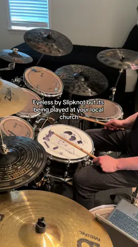 this was funnier in my head #slipknot #eyeless #drums #fyp #fypシ #church #drummer 