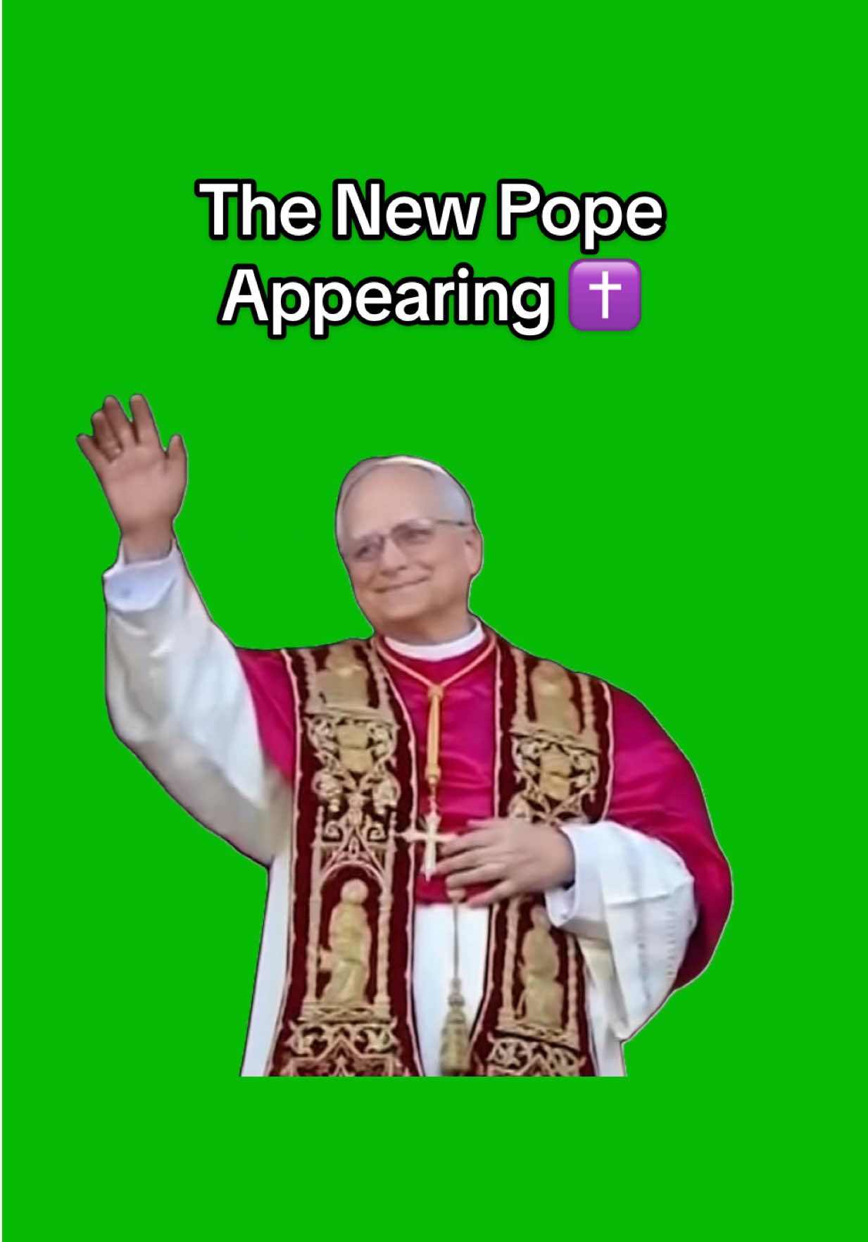 The New Pope Appearing meme green screen capcut template #pope #christian #appear #memecut #meme #greenscreenmemes #capcuttemplates #CapCut 