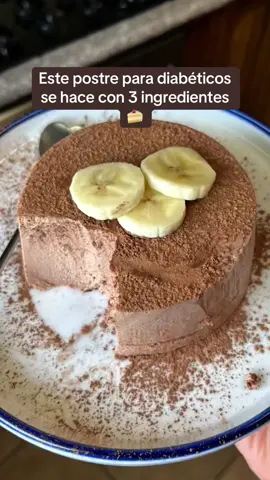 Este postre para diabéticos se hace con 3 ingredientes ✅ #diabetestipo2 #paradiabeticos #recetasparadiabeticos #metformina #glucosa 