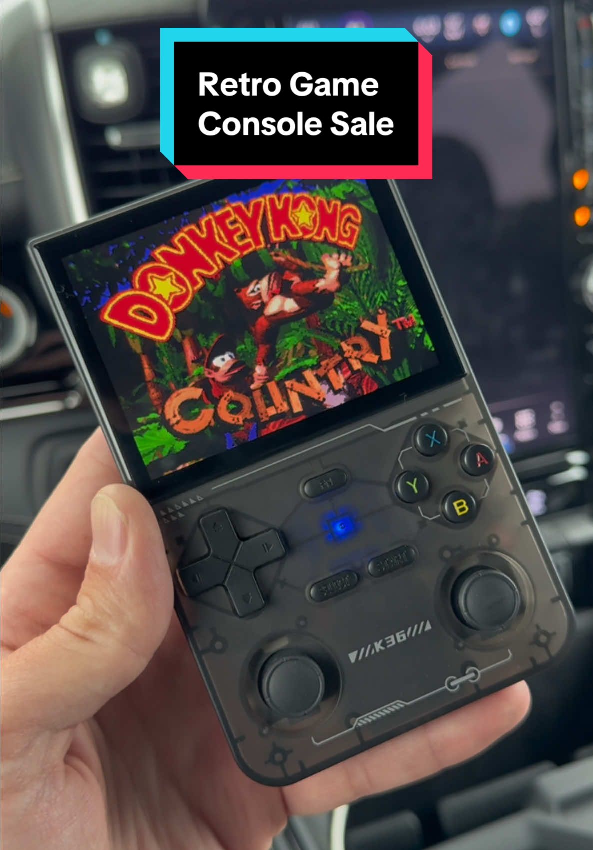 This handheld game console has so many retro games #retrogames #retrogaming #handheldgaming #gameconsole #gaming #pokemon #mario #donkeykong 