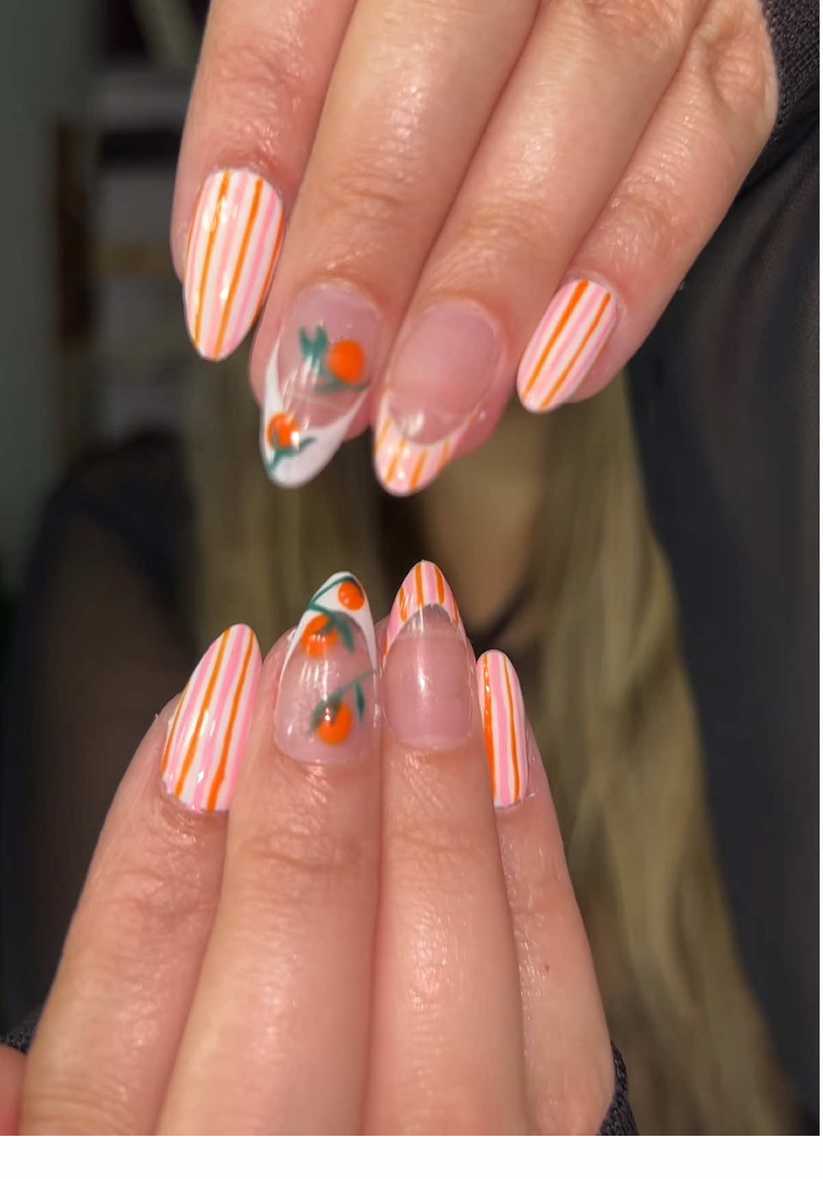 Orange with a twist... and a pink pop! 🍊💖💅 @BeetlesGelPolish @Amazon  • • • #BeetlesGelPolish #BeetlesNails #NailTok #NailInspo #BeautyTok #FashionTok #NailGoals #SummerNails #AestheticNails #StripedNails #OrangeNails #PinkNails #FreshMani #NailArtAddict #NailDesigns2025 #StyledToTheT #BeautyReel #ManiOfTheDay #TrendyNails #SlayTheSet 