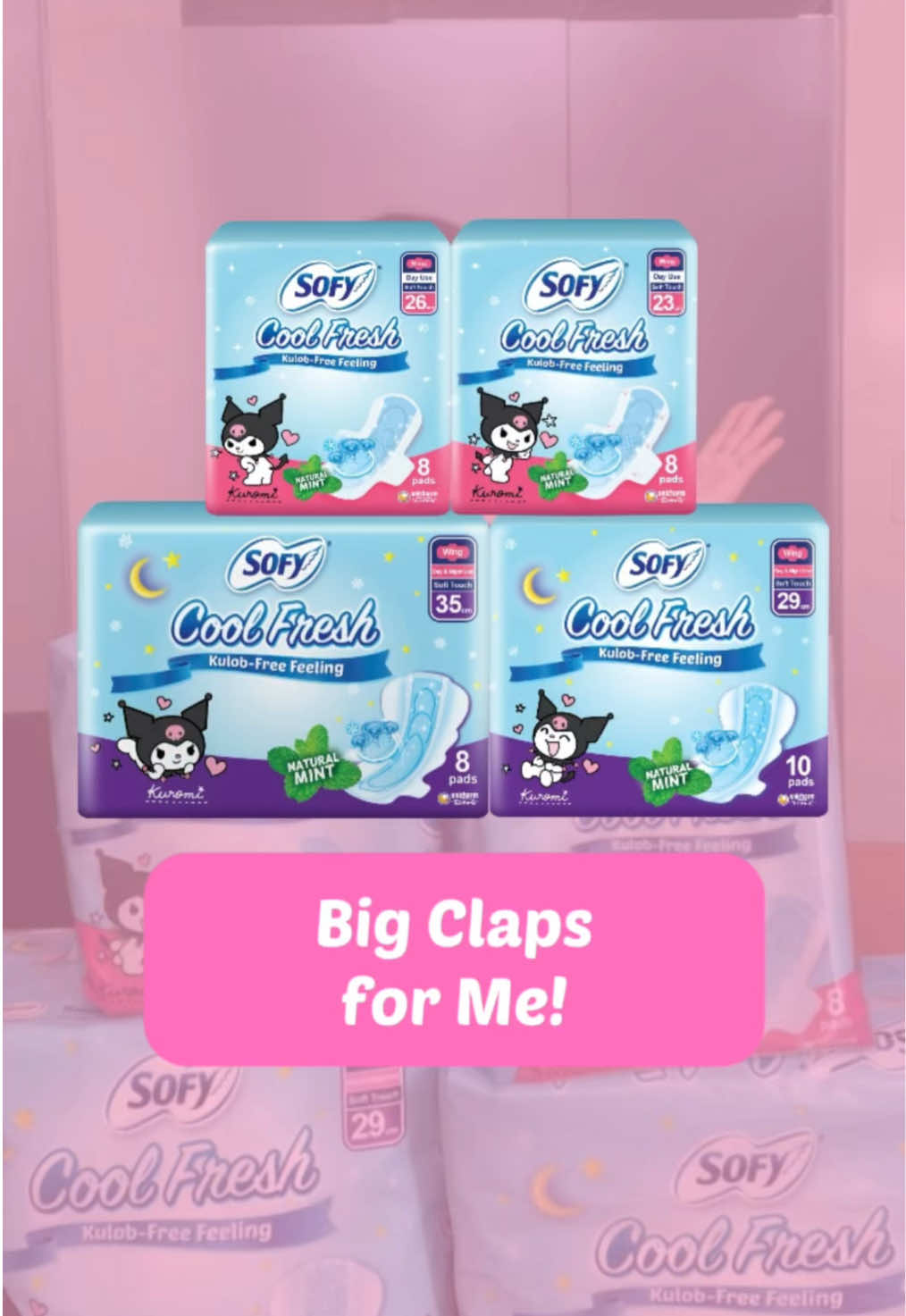 Big claps for me! 👏 I trusted SOFY Cool Fresh—the sanitary napkin that keeps me cool and kulob-free all period long. No more lagkit, just fresh feels all summer! ☀️🩵 Grab yours from the yellow basket! 🛒💨 #sofyphilippines #freesample #Summer #cooling #sofysummer 