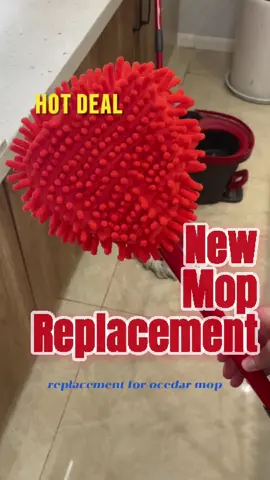 Get this chenille mop replacement for your ocedar to transform cleaing routine today!!!#CleanTok #cleaningtiktok #springcleaning #ocedarmop #ocedarmophack #spinmop #replacement #mophead #freeshipping #ValentinesDay 