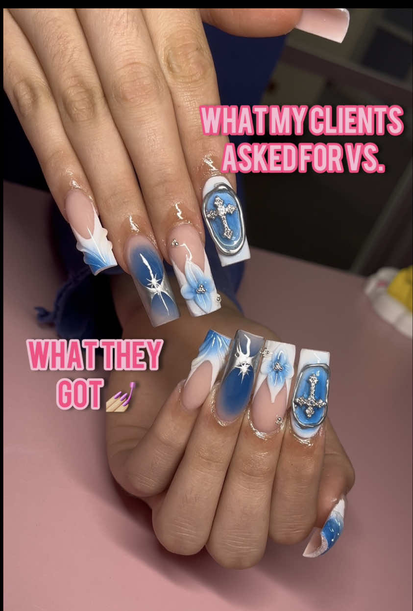 Located in Green Bay, WI! 📍 If you are looking for a versatile nail tech who specializes in fine art, look no further & book that appointment 💅🏼🌈🎀✨ - Do you think I did a good job at giving my clients what they asked for? Comment below ⬇️  - #beginnernailtech #nailtech #nailtechlife #nailtechnician #licensednailtech #copyandpaste #copyandpastenailtech #licensednailtechnician #nailsoftiktok #3dnails #3dnailart #nailcharms #handsculpted #customnails #freestylenails #cutenails #acrylicnails #nailinspo #springnails #summernails #promnails #greenbaynailtech #920nailtech #greenbaynails #920nails #nailart #naildesigns #handpainted 