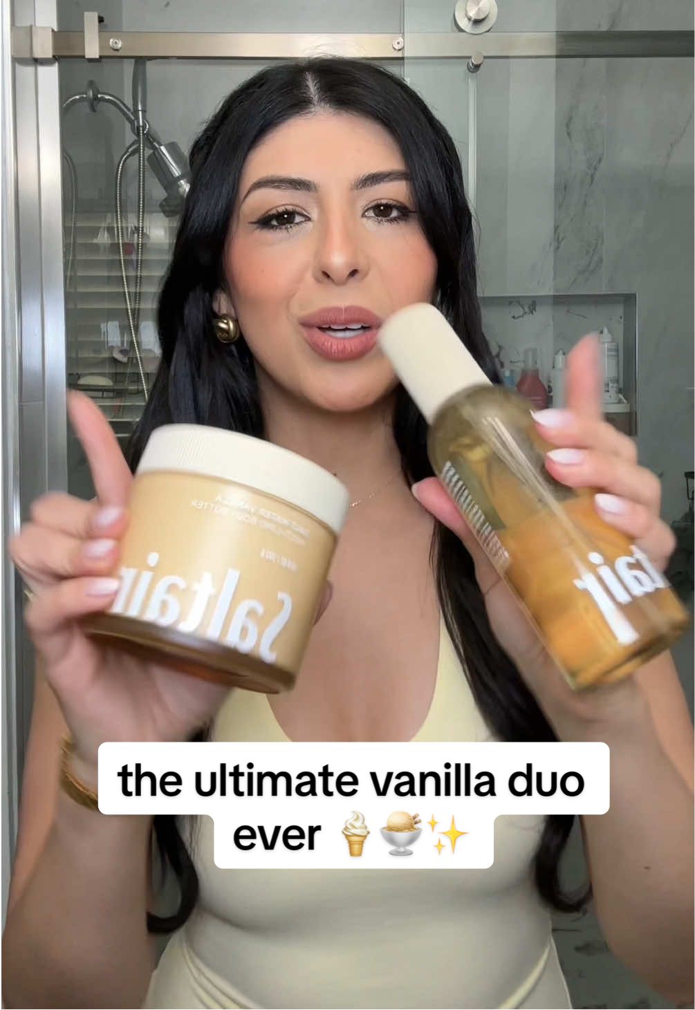 the best smelling vanilla duo I own. the body butter and the body mist together is the ultimate vanilla combo this summer ☀️ @Saltair Body #saltair #saltairbody #vanilla #vanillaperfume #vanillafragrance #vanillagirl 