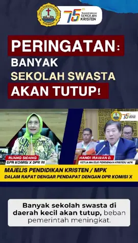 Apakah sekolah swasta, termasuk Kristen, dianggap pesaing atau mitra pemerintah dalam membangun pendidikan Indonesia? Sekolah swasta, bukanlah pesaing bagi pemerintah, tetapi mitra strategis dalam mencerdaskan kehidupan bangsa. Sayangnya, ketimpangan alokasi dana BOS masih merugikan sekolah di kota kecil dan daerah terpencil. Mari kita perjuangkan kesetaraan dan kolaborasi demi masa depan pendidikan Indonesia yang lebih adil. #viralmotivasi #pendidikan #mpk 