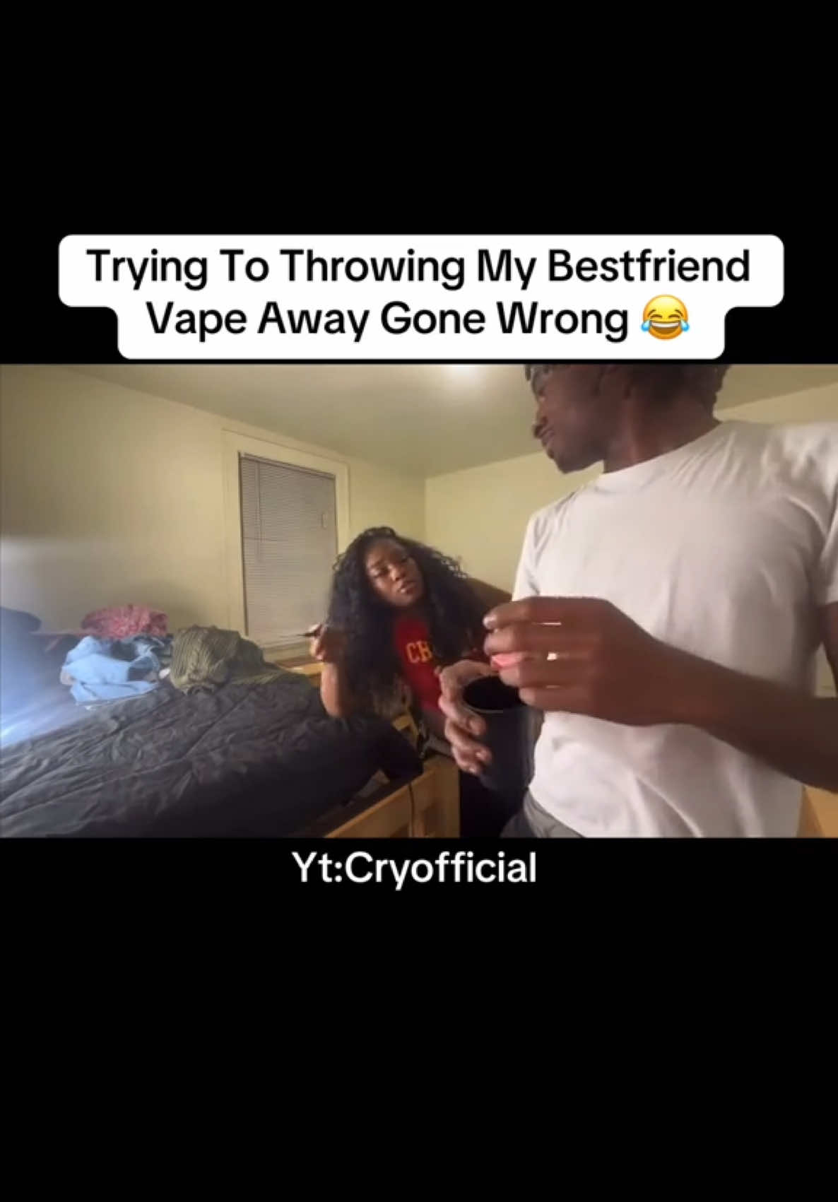 Throwing My Bestfriend Vape Away Gone Wrong 😂 New Video Out Now Link In Bio (Yt:Cryofficial ) ❤️ #viral #reels #youtube #xyzbca #trending #vlogs #viralvideo #funny #cryofficial 