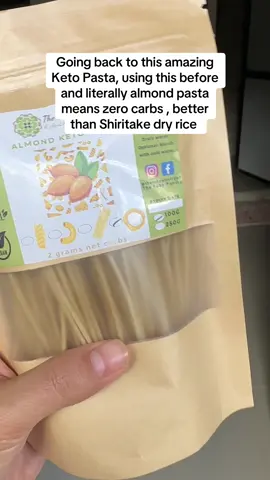 Going back to this amazing Keto Pasta, using this before and literally almond pasta means zero carbs , better than Shiritake dry rice  . #ketorecipes #ketodiet #ketodiet #ketolife 