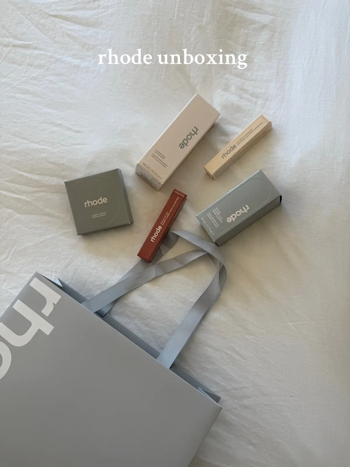 🤍💧 @rhode skin #fyp #rhode #haileybieber #unboxing 