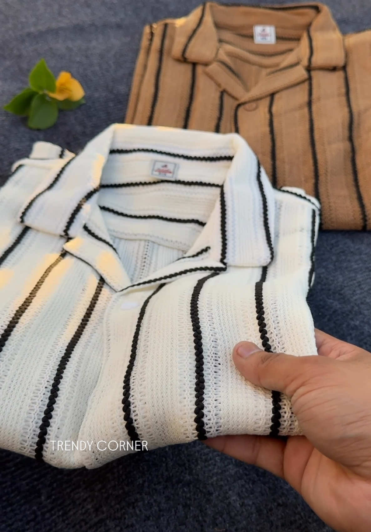 Rs1950/-Striped Crochet Shirt✨ SIZE:M L XL XXL  #trendy_corner3 #worldwideshippingavailable✈️✈️ #clothing #menswear #crochetshirt #crochetshirtformen #clothing #onlineshoppingnepal 