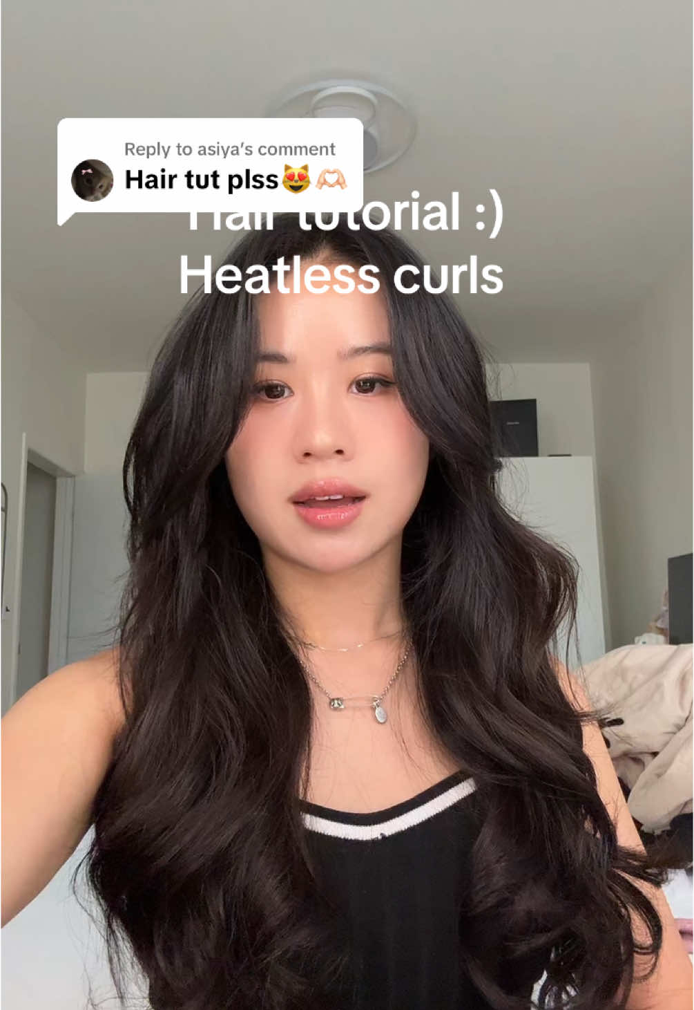 Replying to @asiya there you go!💇🏻‍♀️ #heatlesscurls #overnightcurls #hairtutorial 
