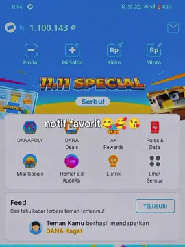 notif paling favorit #dana #saldo #cewenyalse🤙😜 #uang 