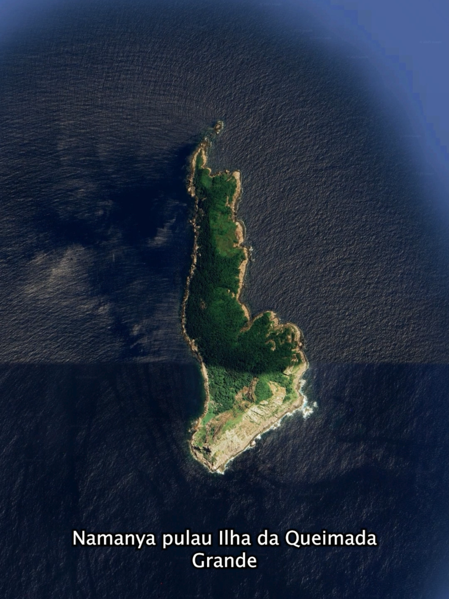 Pulau yang tidak bersahabat dengan manusia, inilah Pulau ULAR di negara Brazil #geo #geografidunia #shorts #googleearth #geolayers3 #fypツ