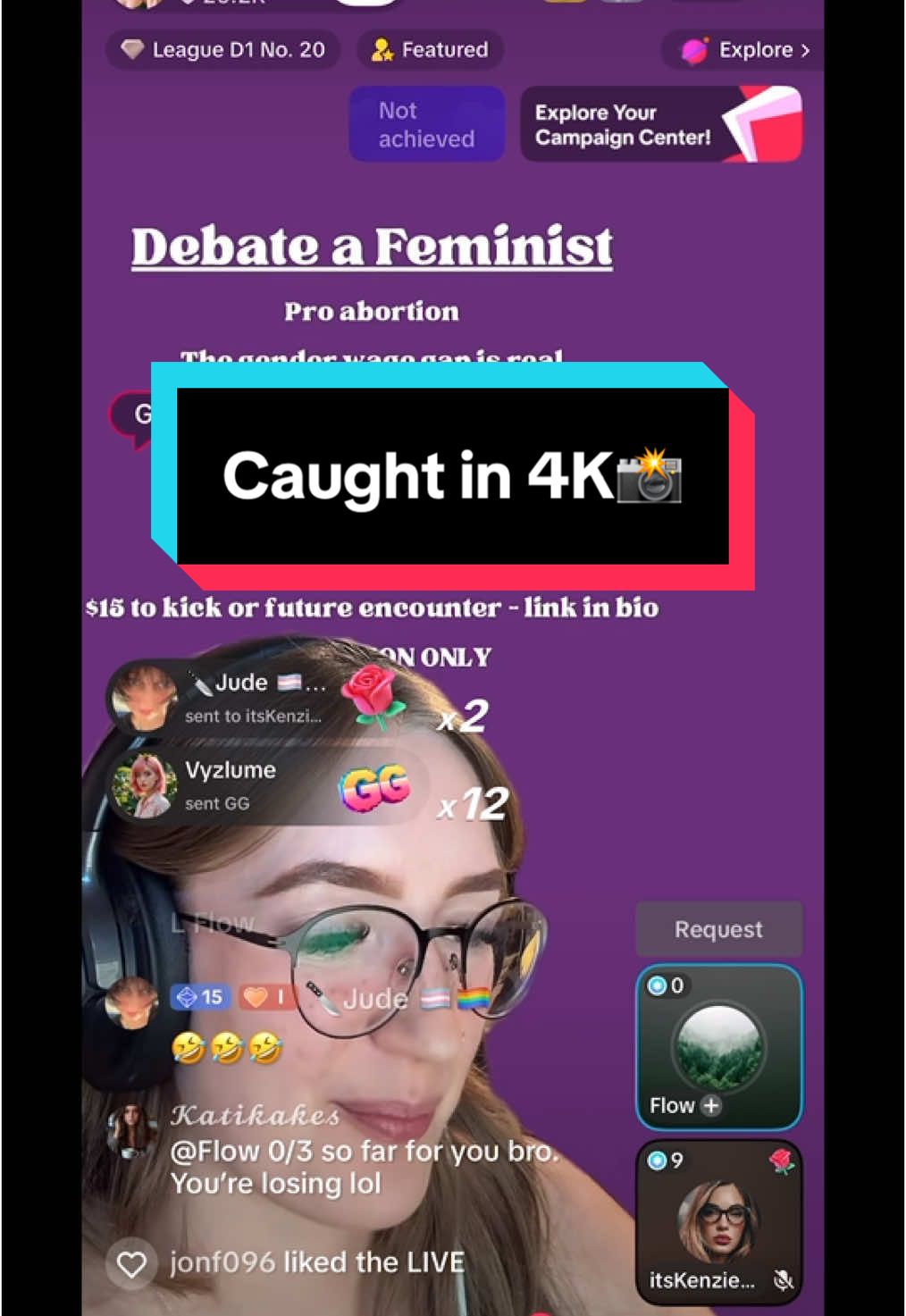 Caught lying in 4K😭😂 #clipped #getclipped #debates #fyp #foryou @comrade.bb @itsKenzieb!tch 