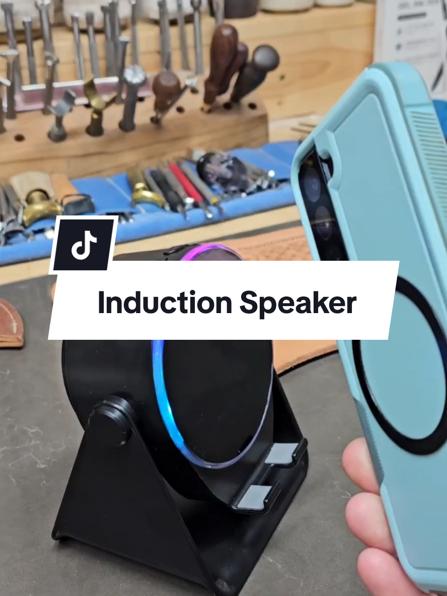 Induction Speaker. No Bluetooth required. coolest thing ever! rechargeable. #inductionspeaker #speaker #tiktokshopmemorialday #tiktokshopfinds #tiktokshop #tiktokmademebuyit 