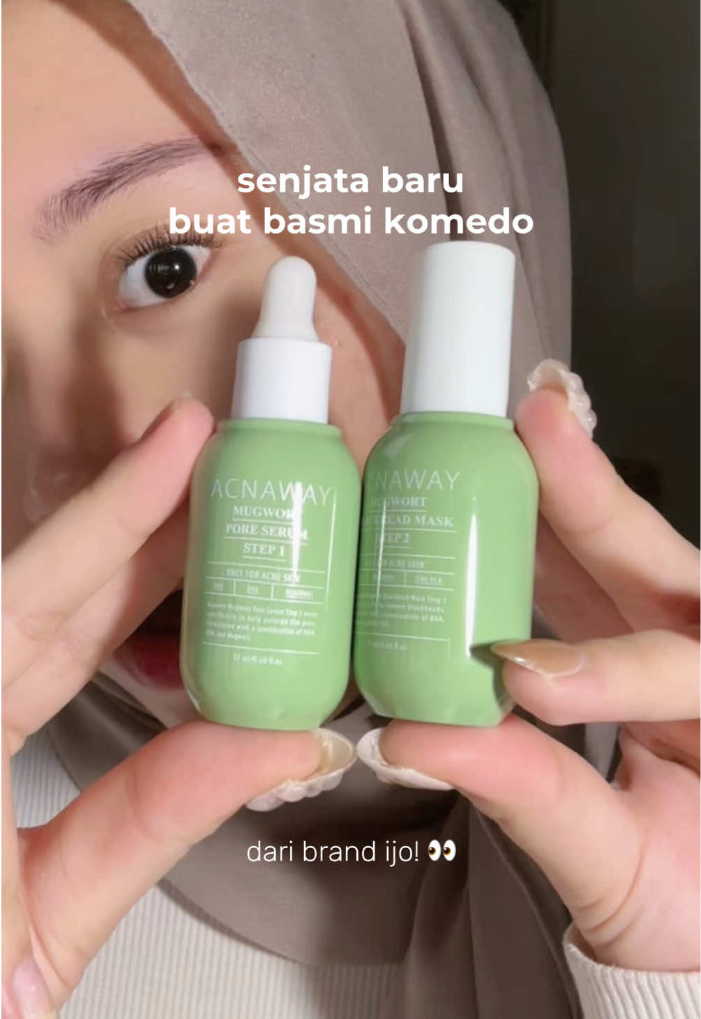 YUWHUU, ADA YANG BARU LAGI DARI BRAND IJO !! 😻💚 #acnaway #mugwortblackhead #safeforacneskin @Acnaway Official 