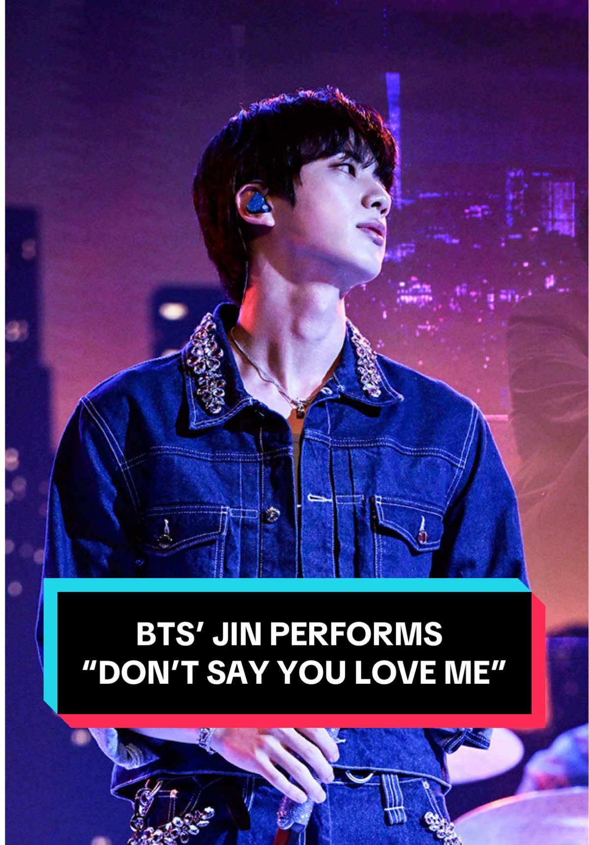 @BTS’ Jin performs “Don’t Say You Love Me”! #FallonTonight #TonightShow #Jin #BTS #ARMY #Jin_Echo #Dont_Say_You_Love_Me #JinOnFallon 