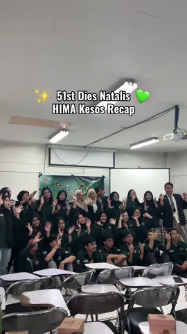 [51st Dies Natalis Hima Kesos Recap] Halo, Kema Kesos!  Pada Sabtu, 17 Mei 2025, BPA dan BPH Hima Kesos telah melaksanakan perayaan Dies Natalis ke-51 Hima Kesos dengan penuh semangat dan kebersamaan. Terima kasih kepada seluruh pihak yang telah berkontribusi dan turut serta meramaikan perayaan ini sehingga Dies Natalis ke-51 Hima Kesos terasa begitu berkesan dan bermakna ✨ Yuk, bareng-bareng kita throwback ke momen-momen spesial kemarin lewat video recap ini! Sampai jumpa di keseruan berikutnya 🤩💚 #KabinetSakaKarya #HimaKesosUnpad2025