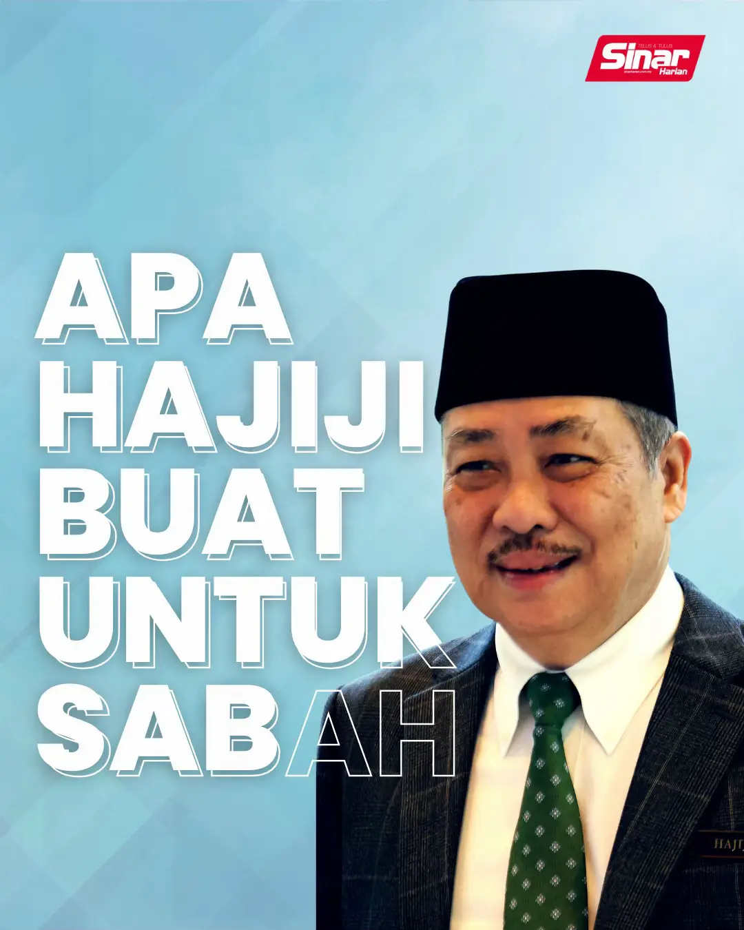 Menggalas tanggungjawab menerajui negeri di tengah-tengah pelbagai cabaran besar seperti ketidakstabilan politik hingga krisis kesihatan global bukan tugas yang mampu digalas semua pihak. Namun Datuk Seri Hajiji Noor yang dilantik sebagai Ketua Menteri Sabah pada tahun 2020 membuktikan ia bukan sesuatu yang mustahil untuk dilaksanakan, apatah lagi beliau sudah berpengalaman jauh dalam politik dan pentadbiran di Negeri Di Bawah Bayu itu. Anda boleh baca berita penuh di portal Sinar Harian di www.sinarharian.com.my atau swipe up di IG story serta jangan lupa follow IG @sinarharian untuk berita terkini dalam dan luar negara. #SinarHarian #SinarTerkini #Hajiji #KetuaMenteriSabah