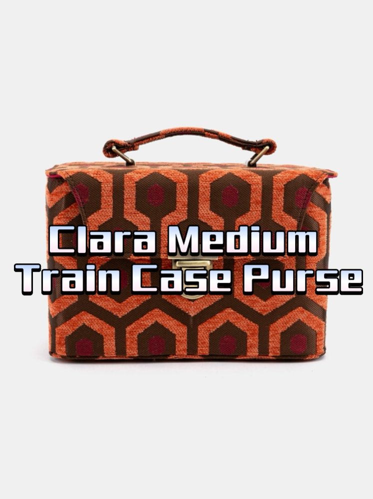 Take a piece of the Overlook with you.  This purse is your first key. 🔑🏨 #maxcarpetbagworks #mcwcarpetbags #purse #styleessential #theshining #horrormovie #traincase