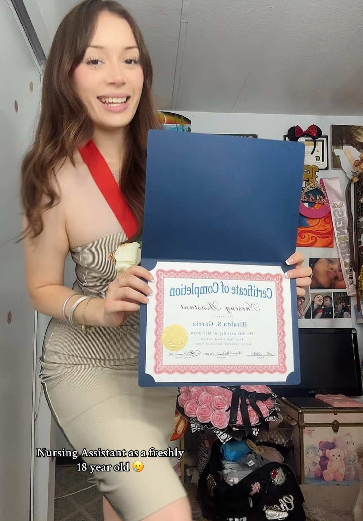 One more graduation to go #xyzbca #parati #grad #graduation #classof2025 #grad25 #chingona #18 #nursing #nurseassistant 