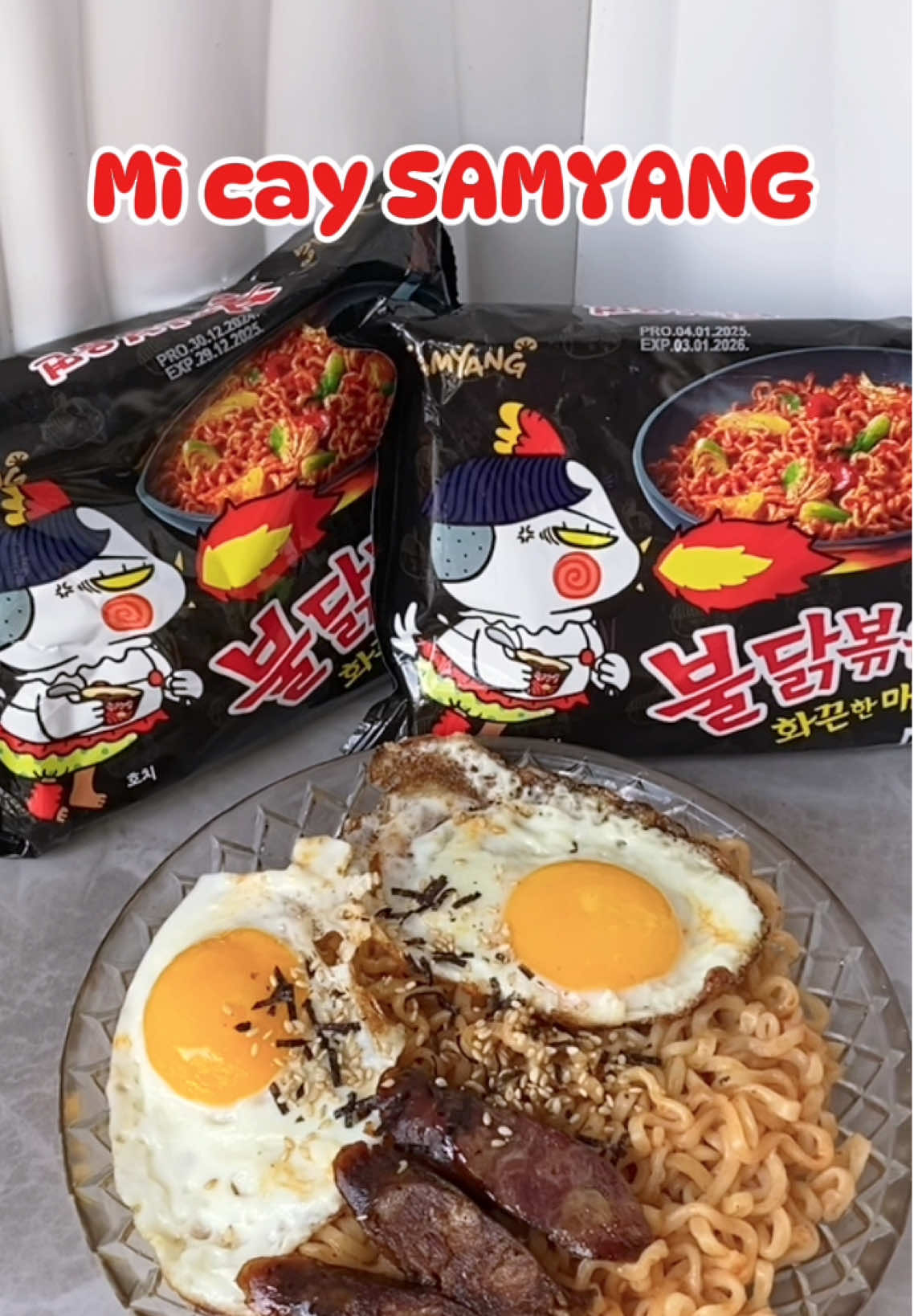 Ai tín đồ ăn cay vào đây nha #samyang #mycay #mycayhanquoc #mycaysamyang #ancungtiktok #food #review #fyp #tiktok #xh #trending 