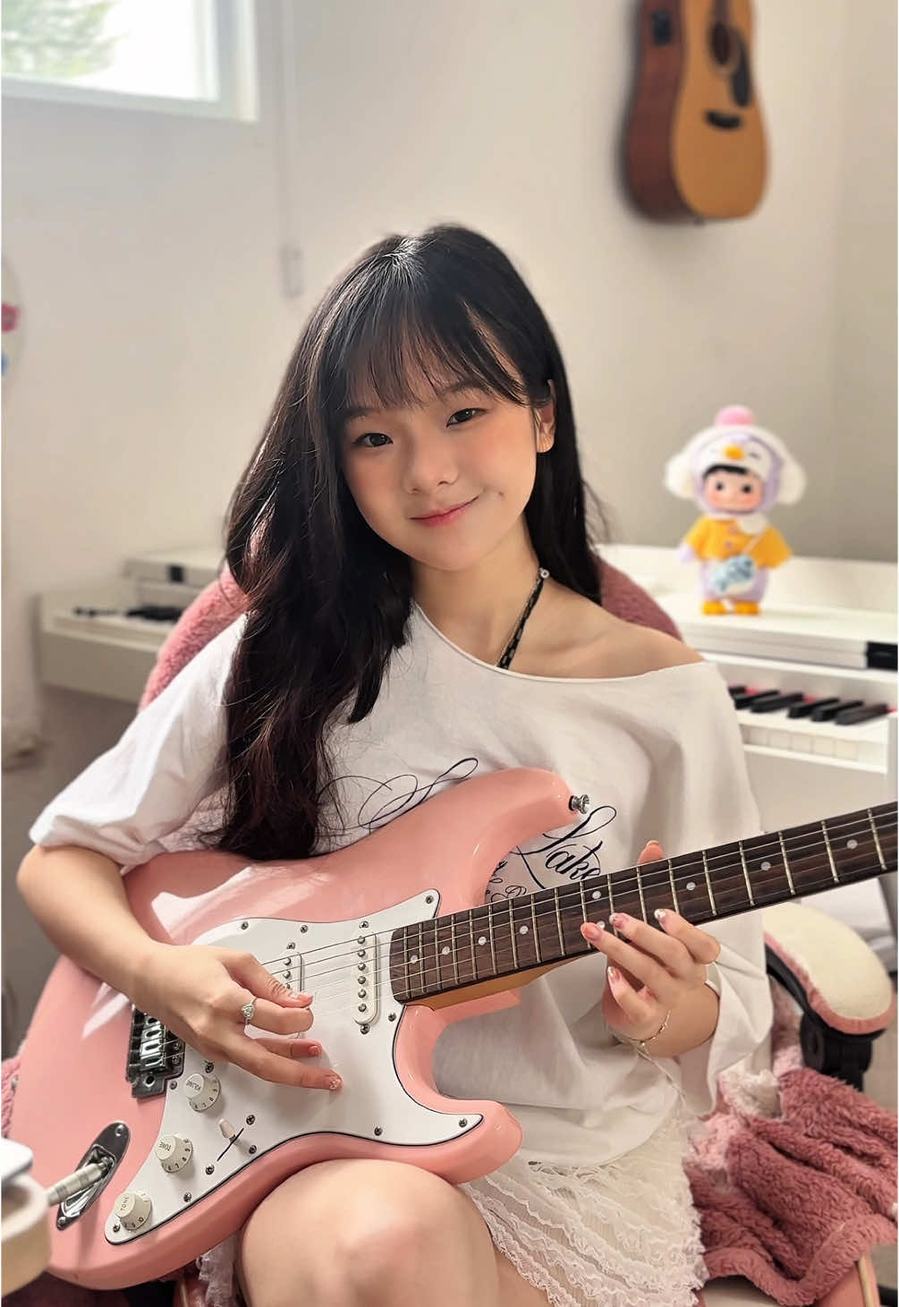 #stecu mode gitar😬 sejauh ini fingerstyle tersusah yg pernah aku coba 🥹 