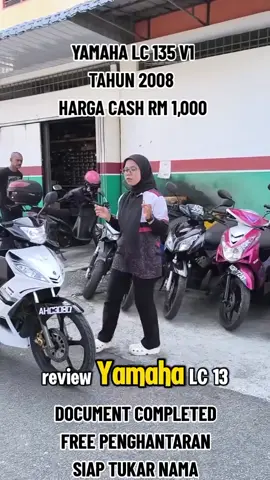 YAMAHA LC 135 V1 TAHUN 2008  UNTUK DIJUAL CONDITION TIPTOP TAYAR TEBAL BODY CANTIK MOLEK ENJIN SENYAP PADU JALAN JAUH XDE PROBLEM BEBAS ASAP LAMPU COMEL BEBAS ACCIDENT X PERNAH OVERHEAT DOCUMENT COMPLETE BOLEH TUKAR NAMA BUNYI SENYAP PADU LOW MILLEAGE SILA PM NOMBOR KAT BIO JIKA BERMINAT #yamahalc135v1 #yamahalc #135v1 #yamahalc135v1 #135v1malaysia #malaysia #fyp #masukberanda #viral #tiktokviral #malaysiatiktok #terutedseller #postageseluruhmalaysia 